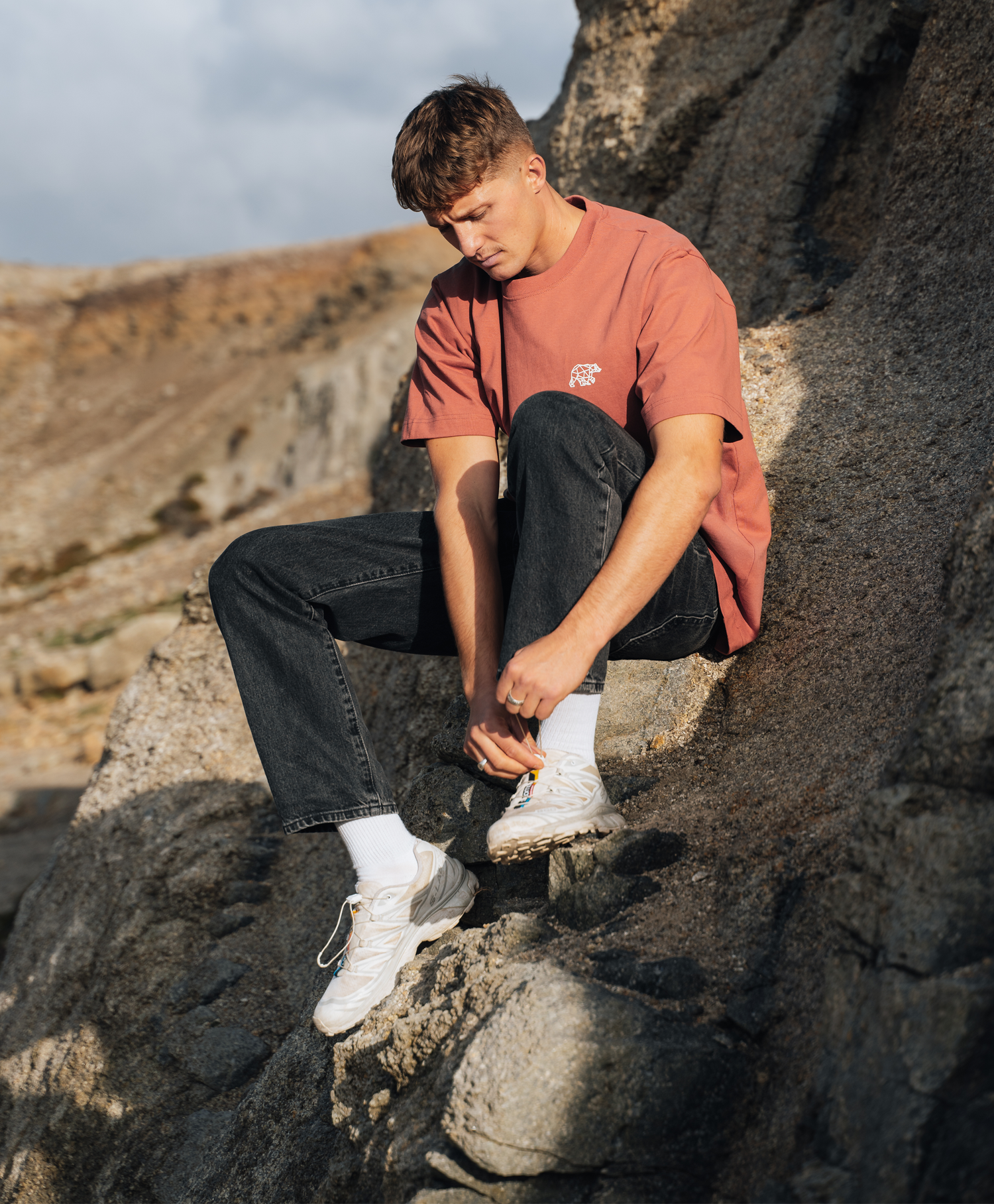 3 Tier Burnt Orange T-Shirt