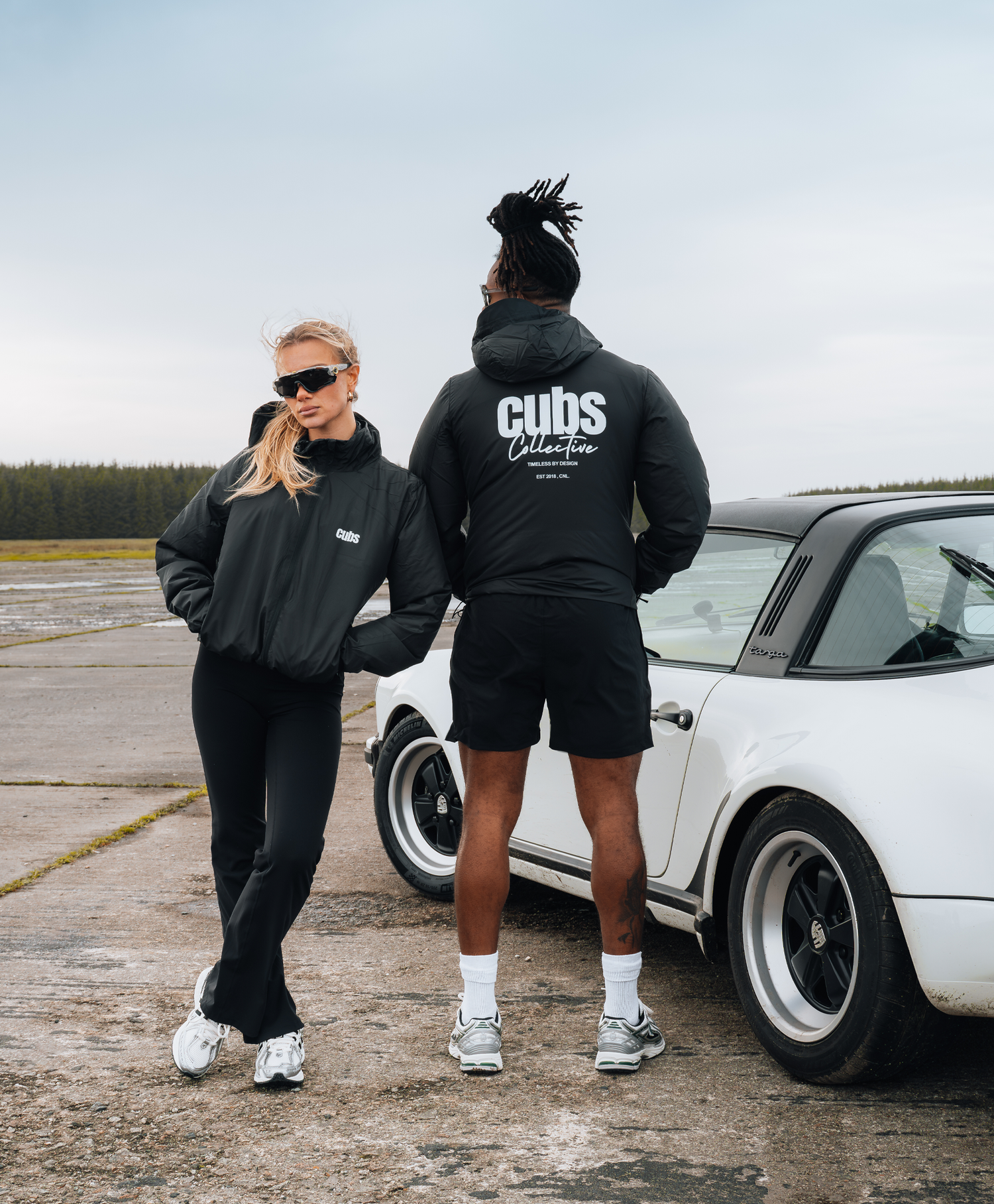 CUBS COLLECTIVE BLACK WINDBREAKER [NEW]