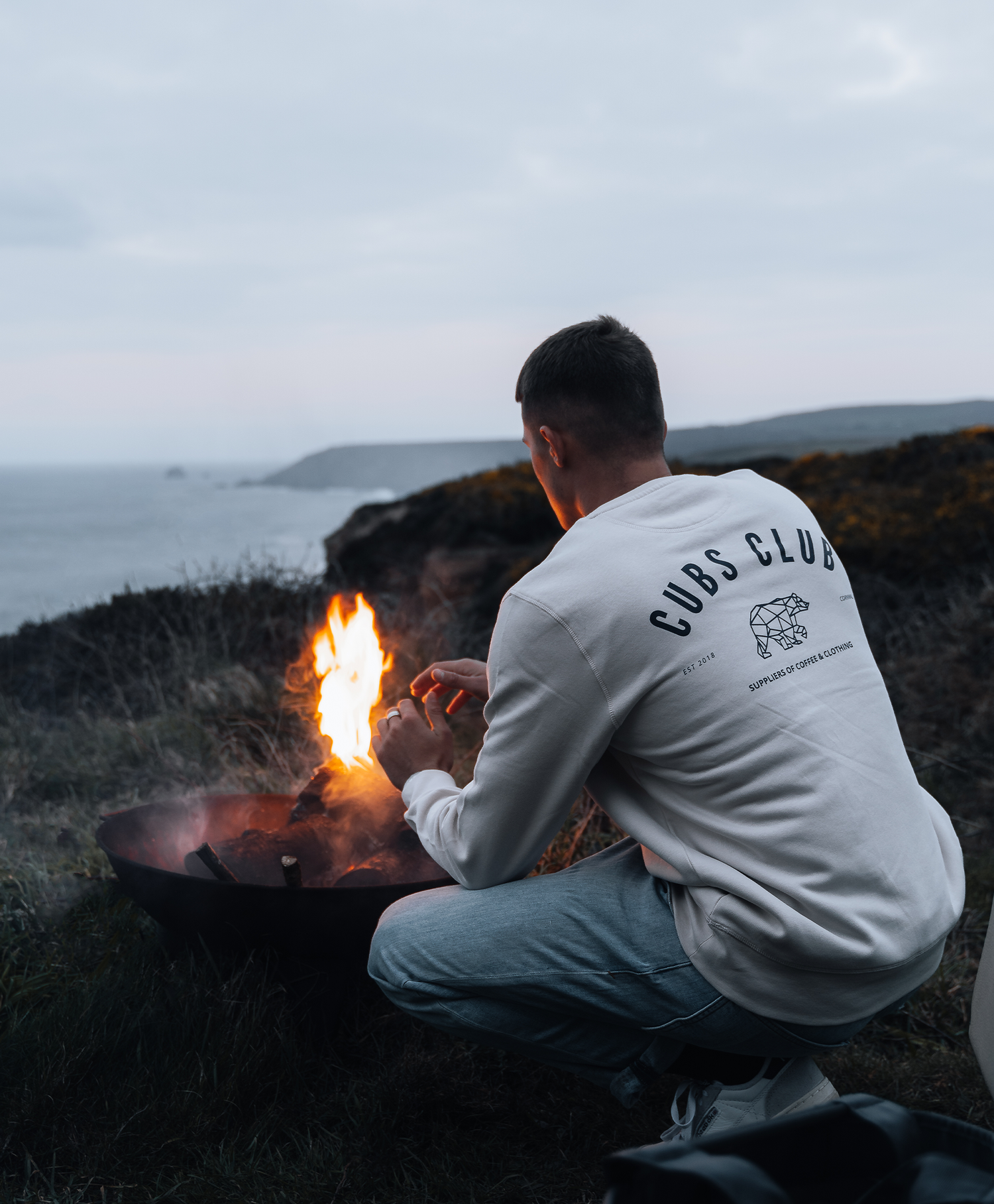 Cubs Club Vintage White Sweatshirt