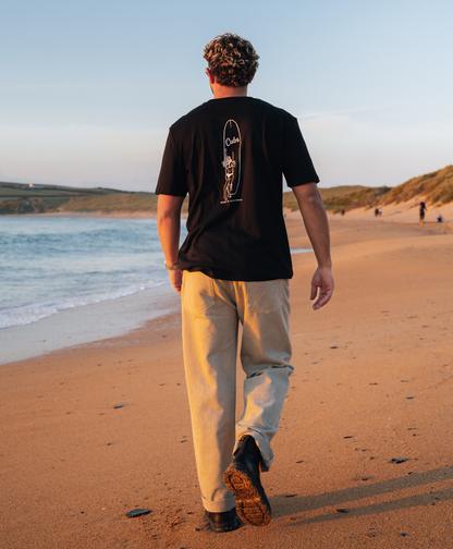 CUBS LONGBOARD BLACK T-SHIRT [NEW]