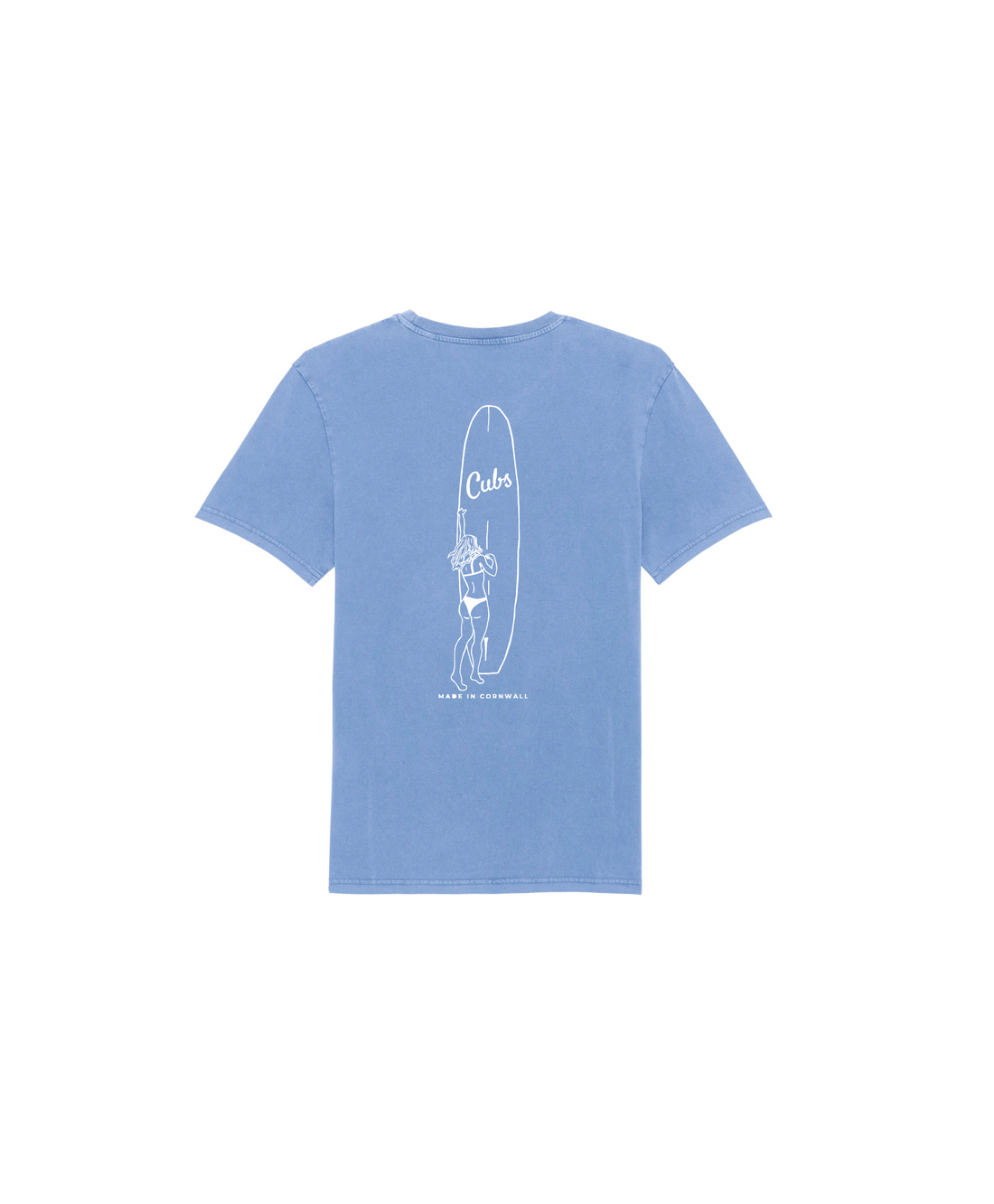 Cubs Longboard Washed Blue T-Shirt