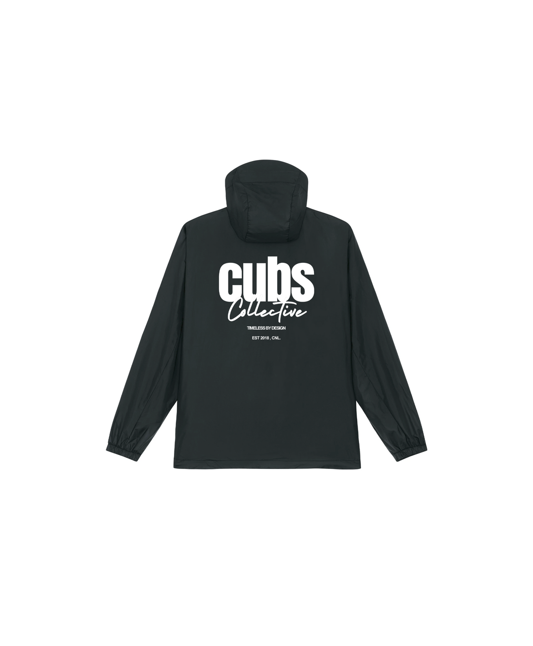 CUBS COLLECTIVE BLACK WINDBREAKER [NEW]