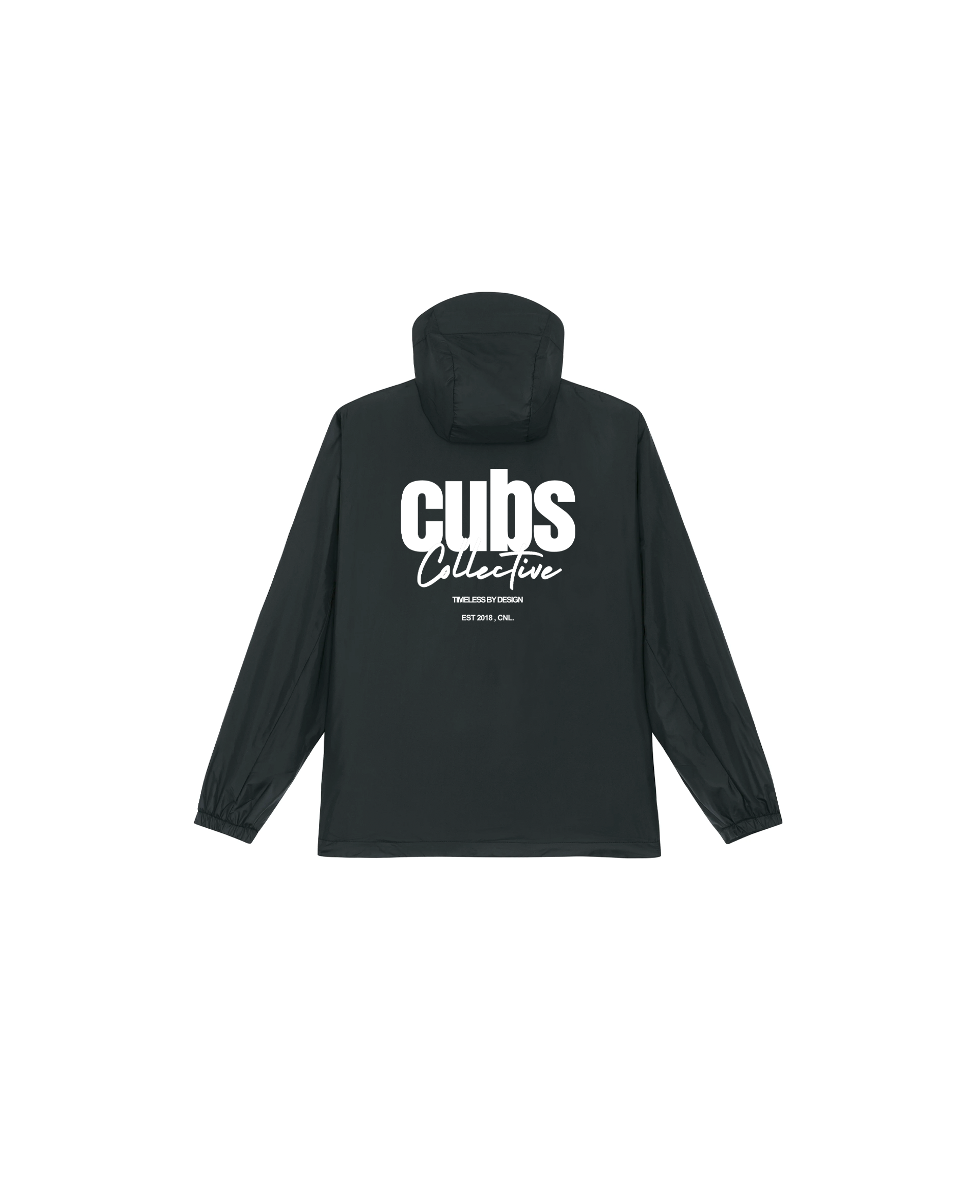 CUBS COLLECTIVE BLACK WINDBREAKER [NEW]