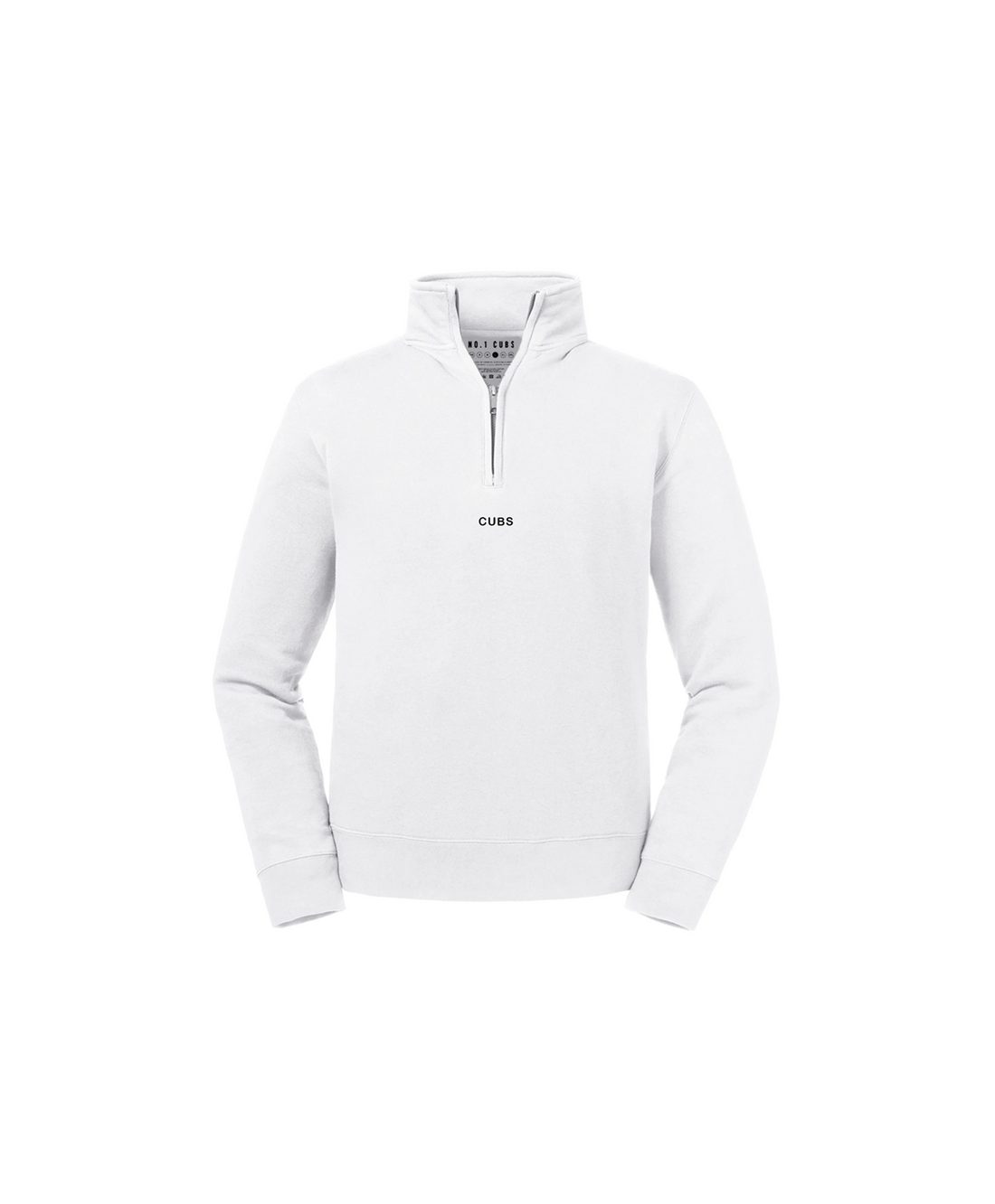 Cubs White Half Zip