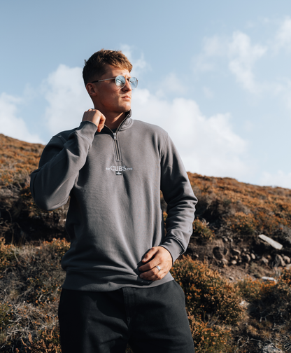 Kernow Slate Grey Quarter Zip