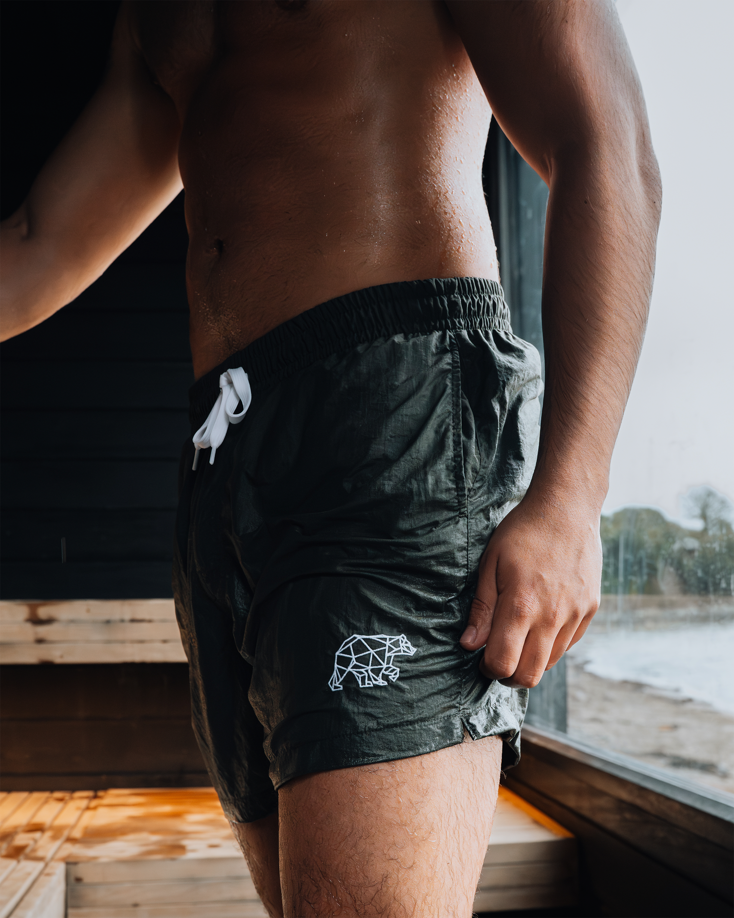 Cubs Polybear Olive Swim Shorts