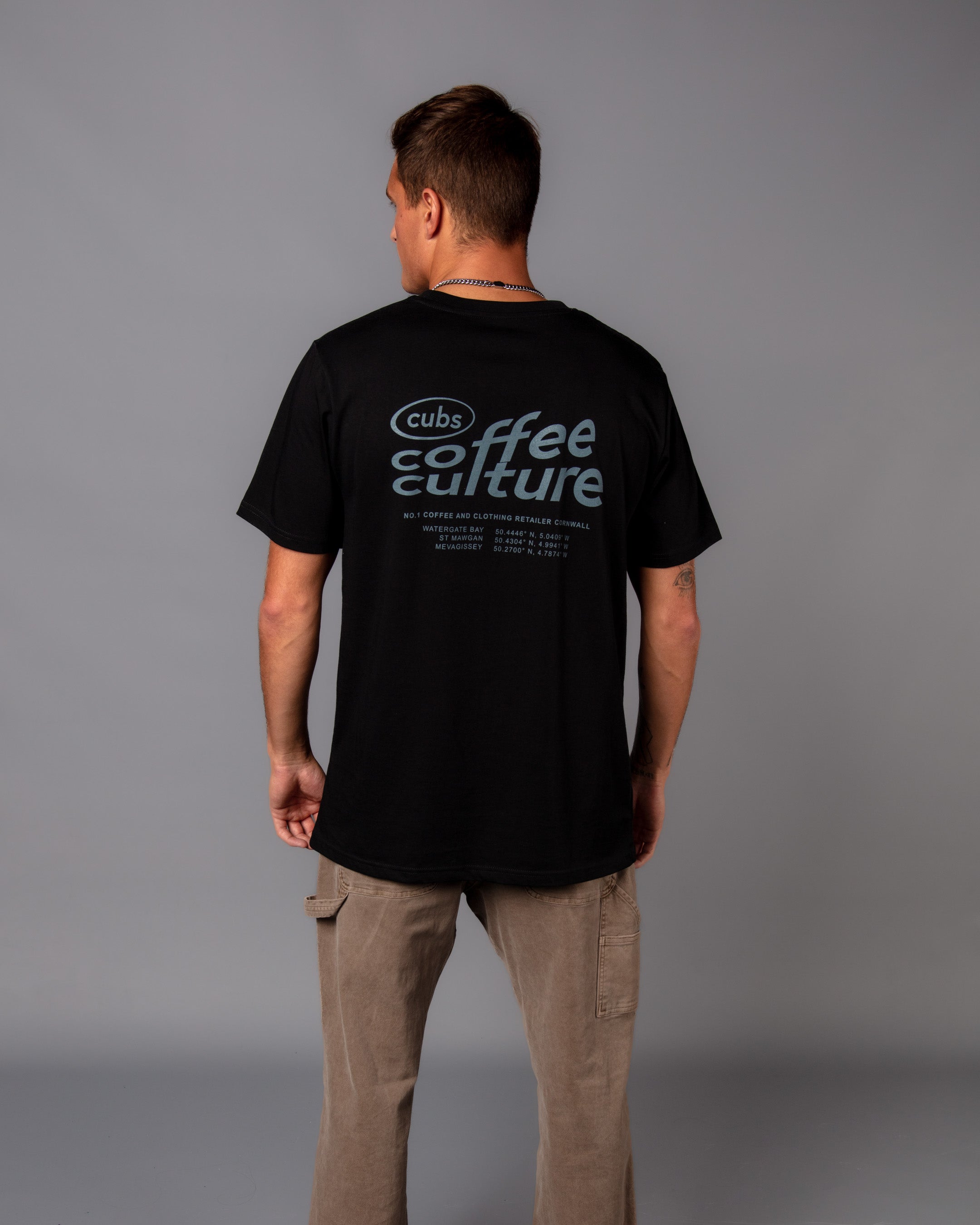 Cubs Coffee Culture Black T Shirt