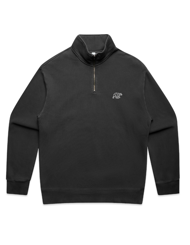Polybear Washed Black Quarter Zip
