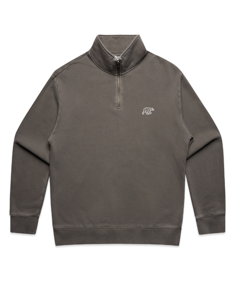Polybear Washed Brown Quarter Zip