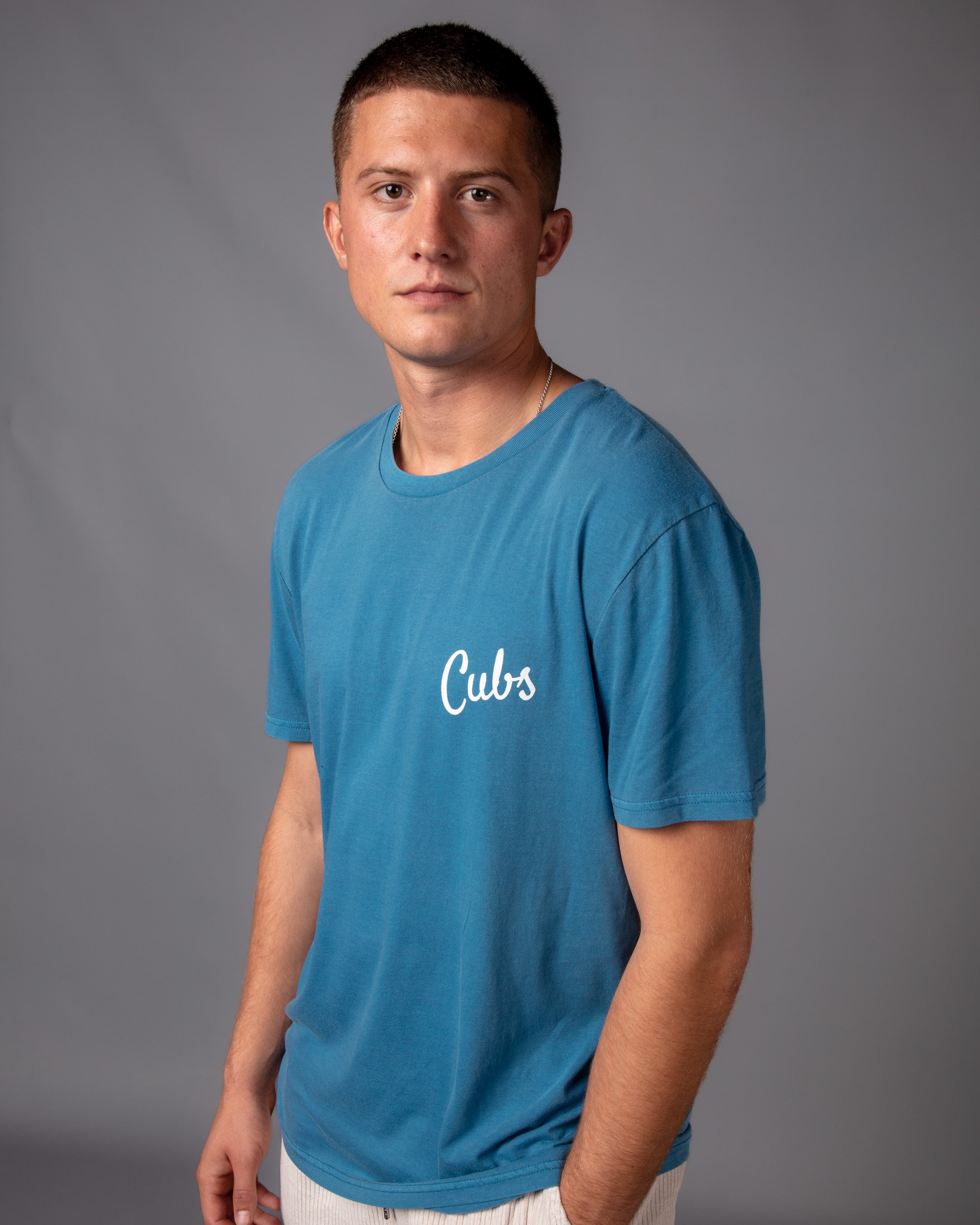 Cubs Longboard T-Shirt Washed Blue
