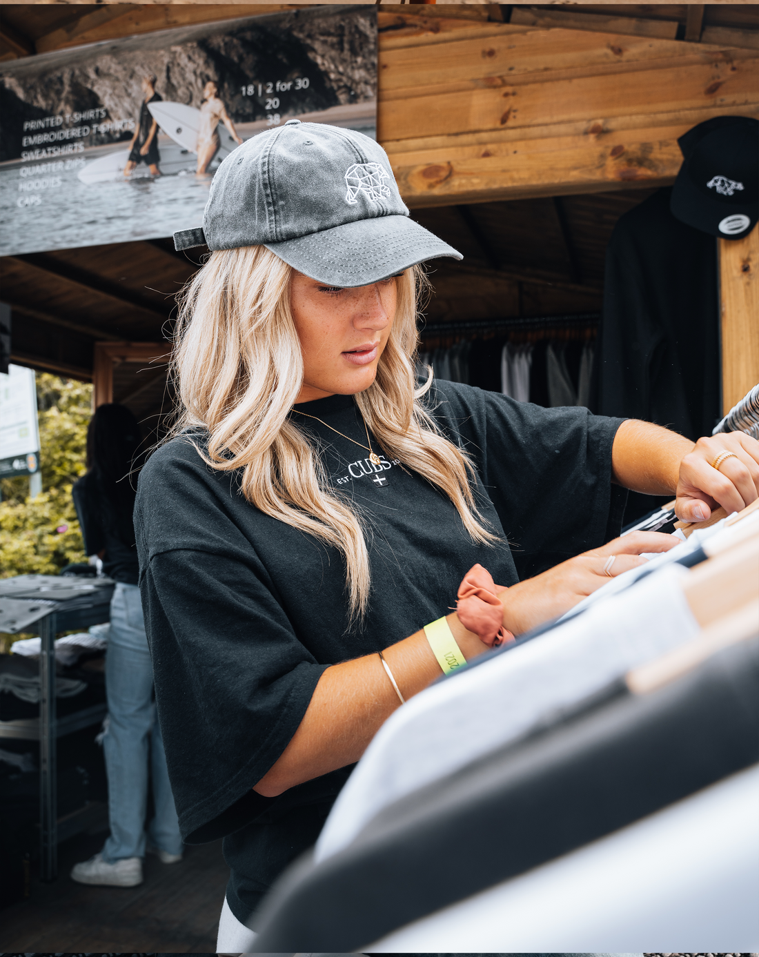 Washed Black Polybear Cap