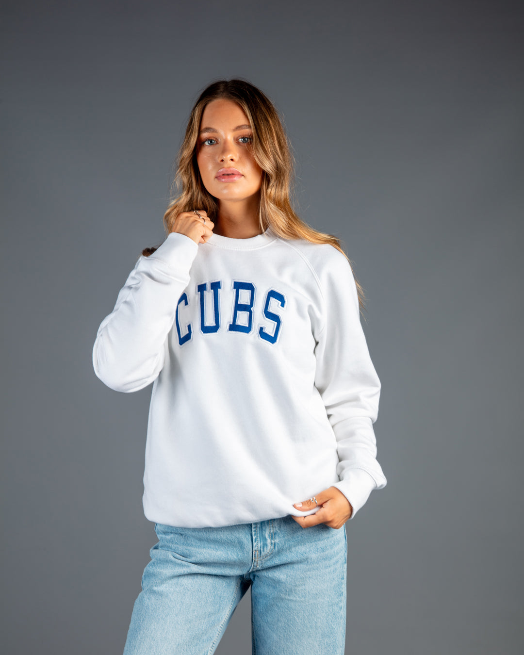 Cubs College Sweatshirt White 