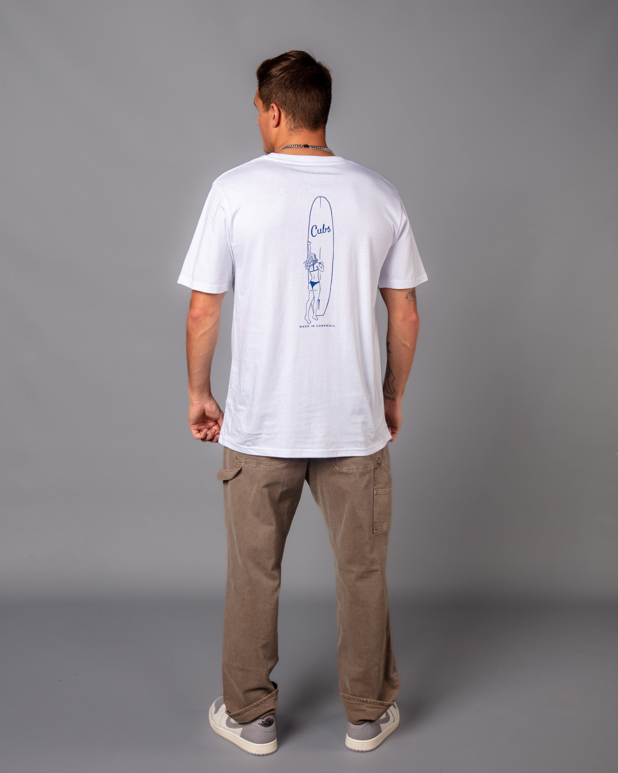 Cubs Longboard White T-Shirt