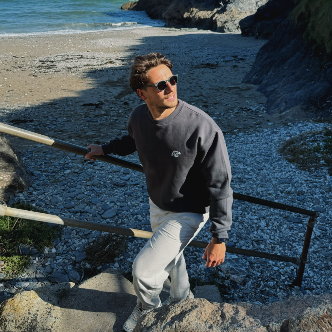 3 Tier Slate Grey Sweatshirt