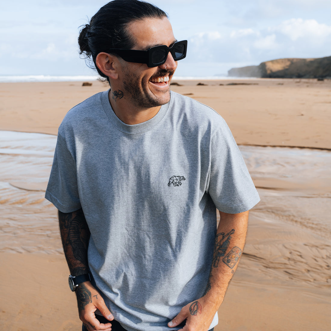 Bear Essentials Grey T-Shirt
