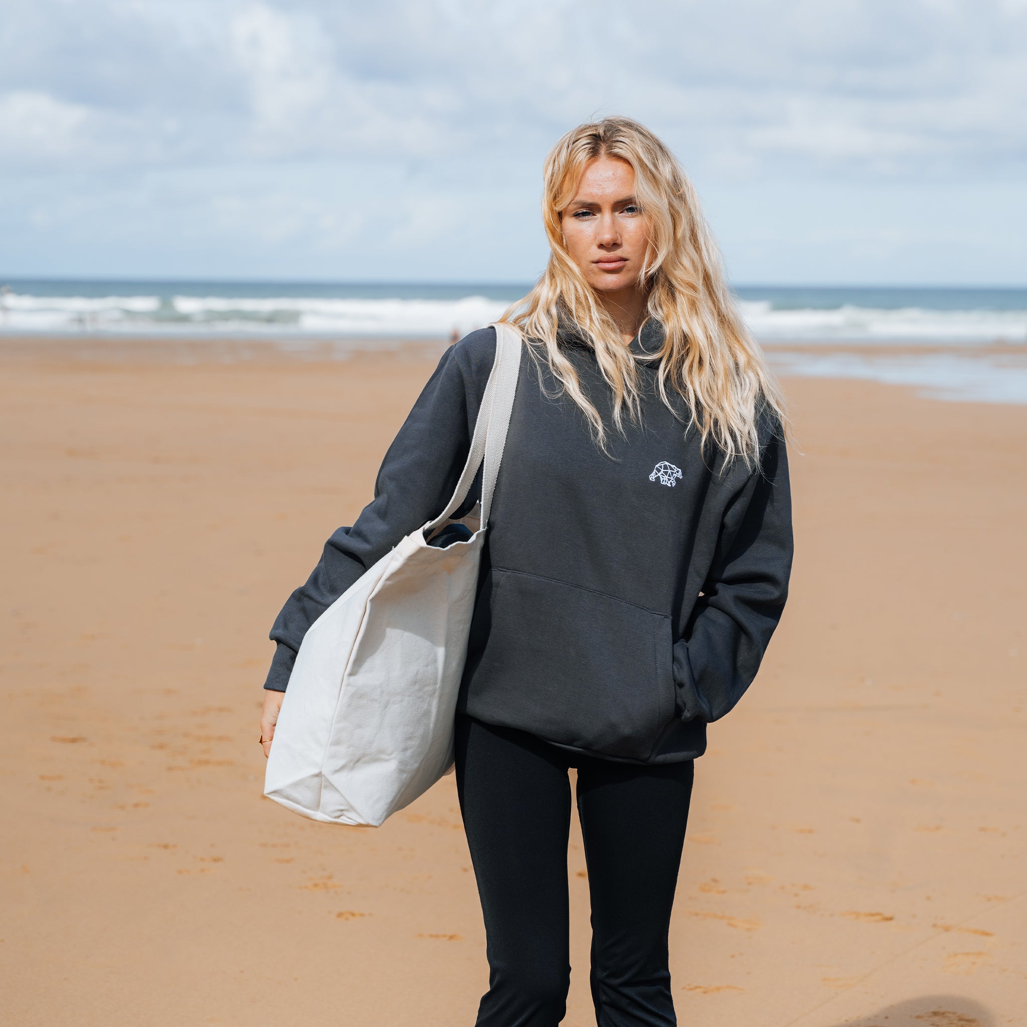 Polybear Slate Grey Hoodie
