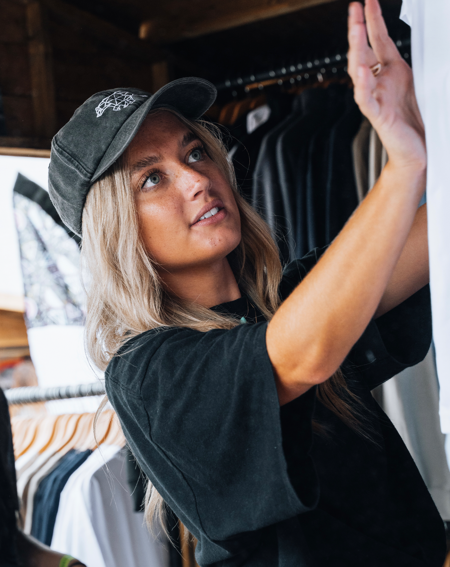 Washed Black Polybear Cap