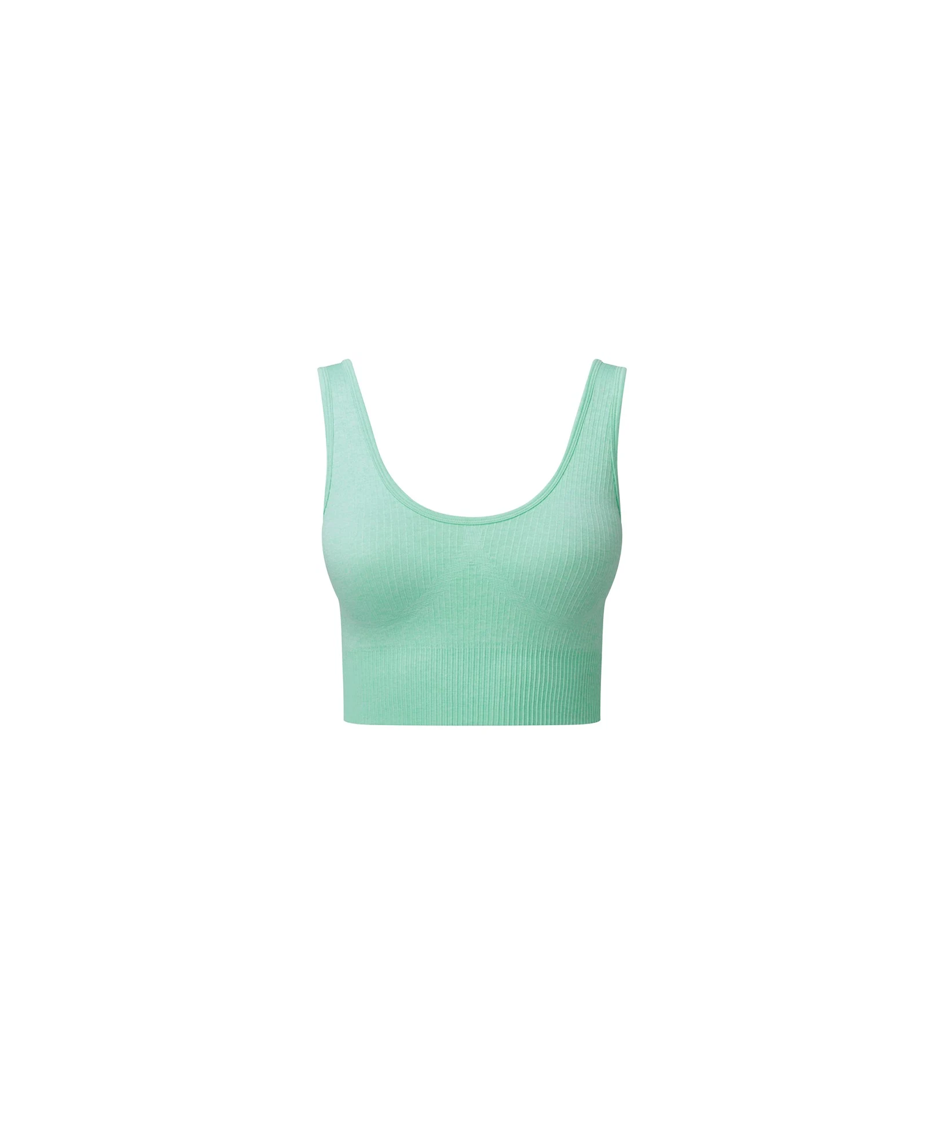 CUBS POLYBEAR RIBBED SEAMLESS PEPPERMINT SPORTS BRA