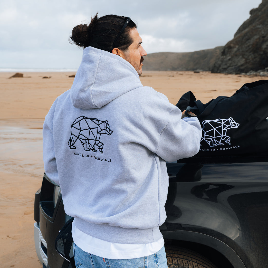 Polybear Heather Grey Full Zip