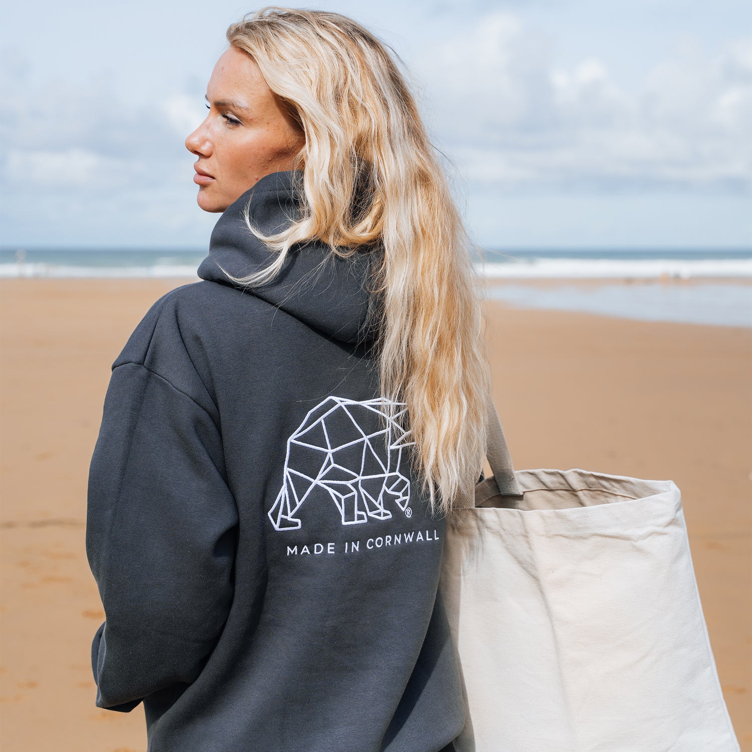 Polybear Slate Grey Hoodie