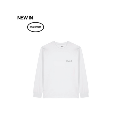 Waves White Long Sleeve T-Shirt