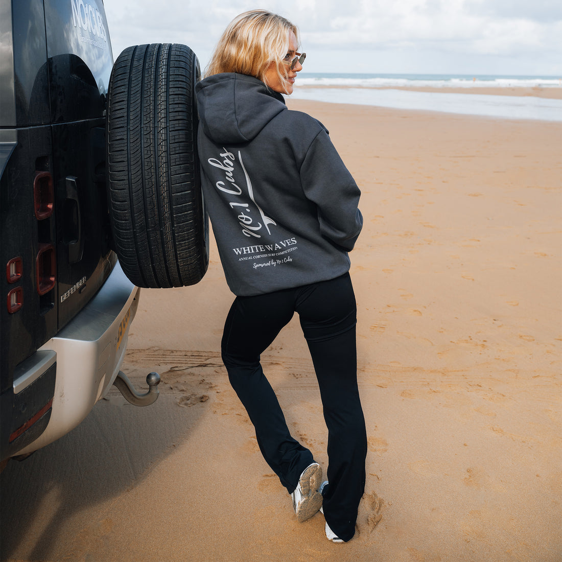 Waves Slate Grey Hoodie