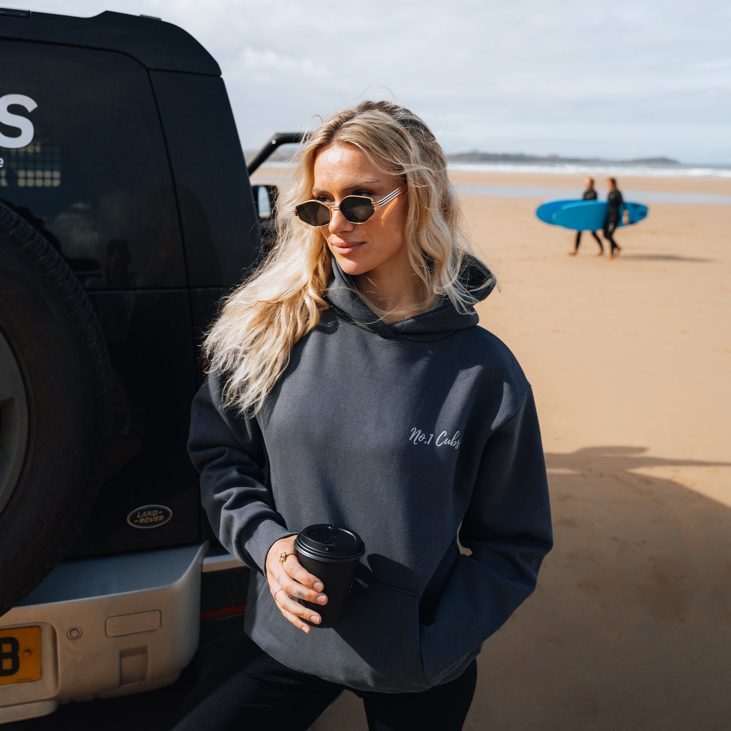 Waves Slate Grey Hoodie