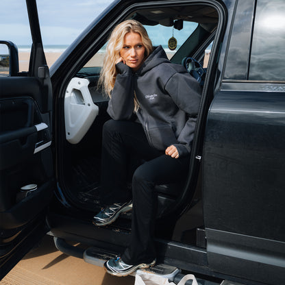 Written Slate Grey Zip Up Hoodie